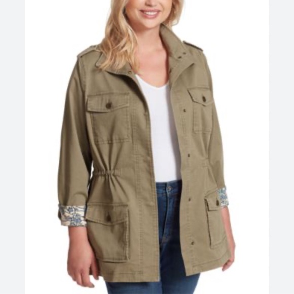 Jessica Simpson Utility Jacket EUC - Picture 3 of 8